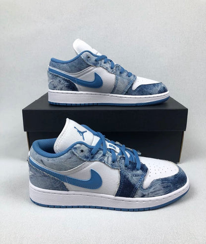 Nike Air Jordan 1 Low - Washed Denim (GS) (DM8947-100)