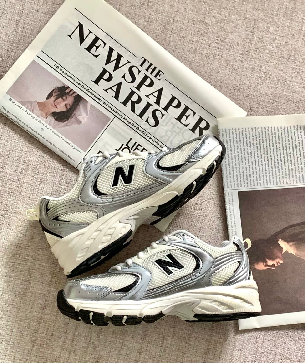 NEW BALANCE 530銀黑 (MR530GMT)
