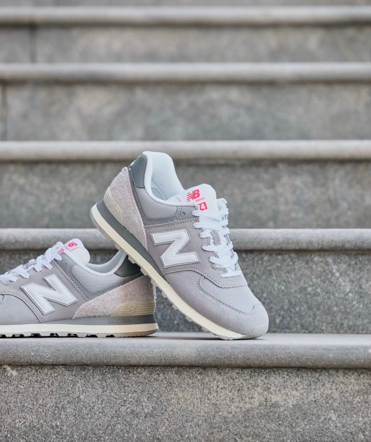 New Balance 574 灰白 (U574BKR)