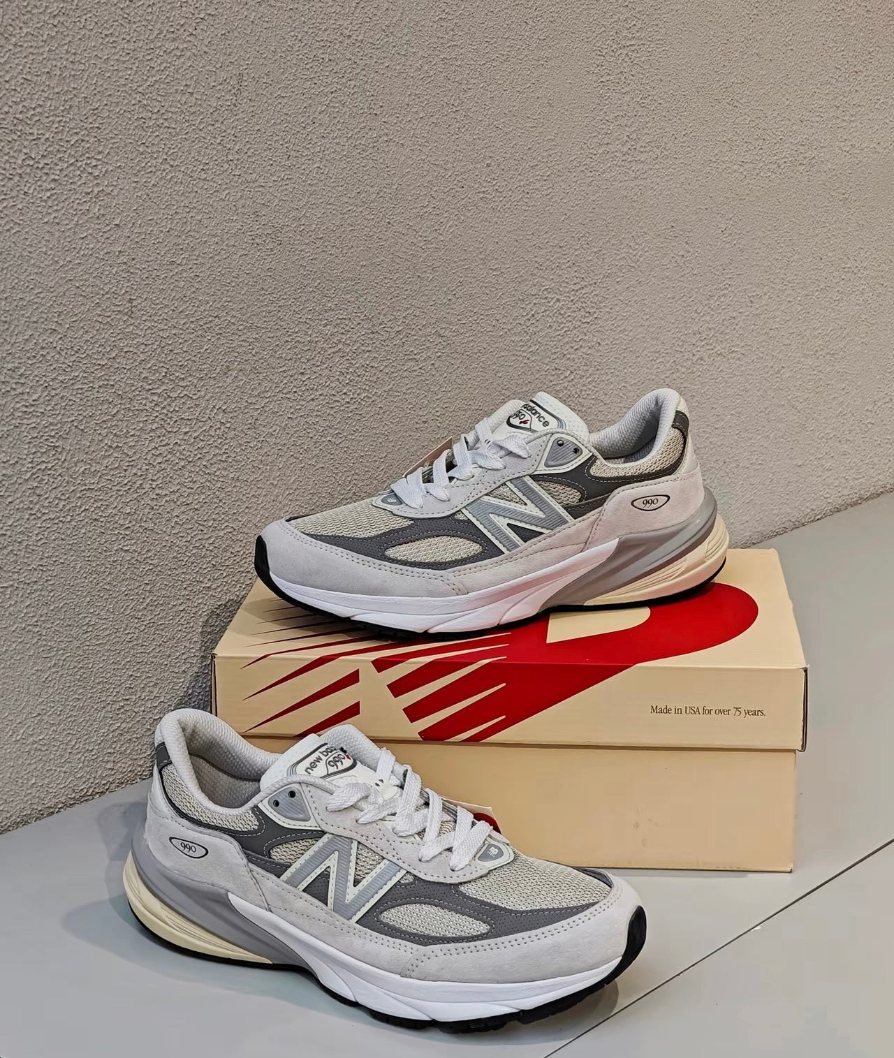New Balance 990 V6 白灰 (U990NC6)