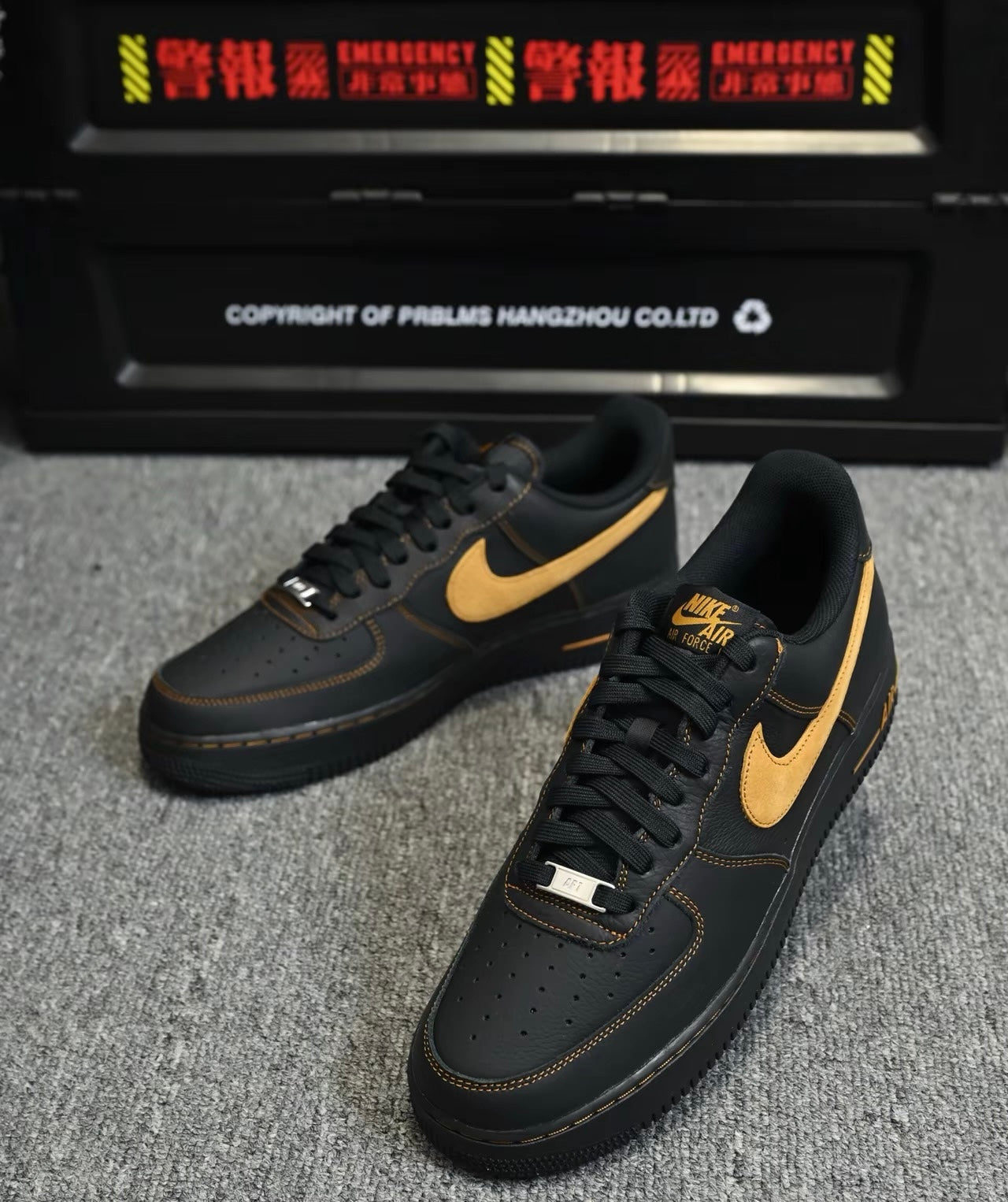 Nike Air Force Black And Tan (HQ2037-003)