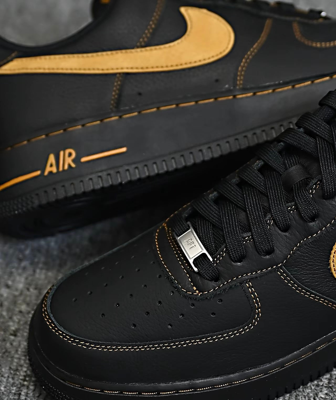Nike Air Force Black And Tan (HQ2037-003)