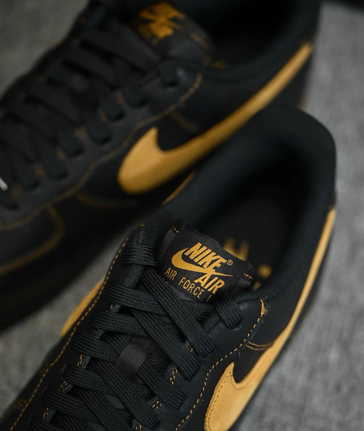 Nike Air Force Black And Tan (HQ2037-003)