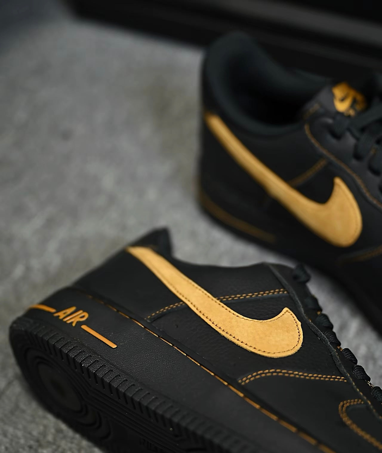 Nike Air Force Black And Tan (HQ2037-003)