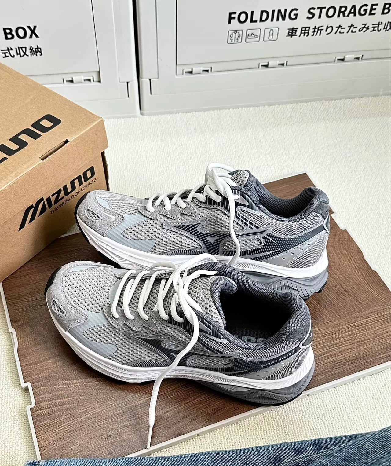 Mizuno Racer S 淺灰 (D1GH223509)