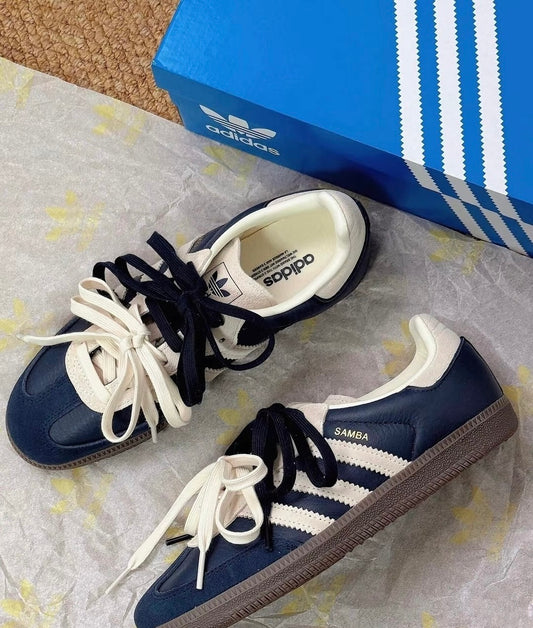 Adidas Originals Samba 奶油海軍藍 (JI3217)