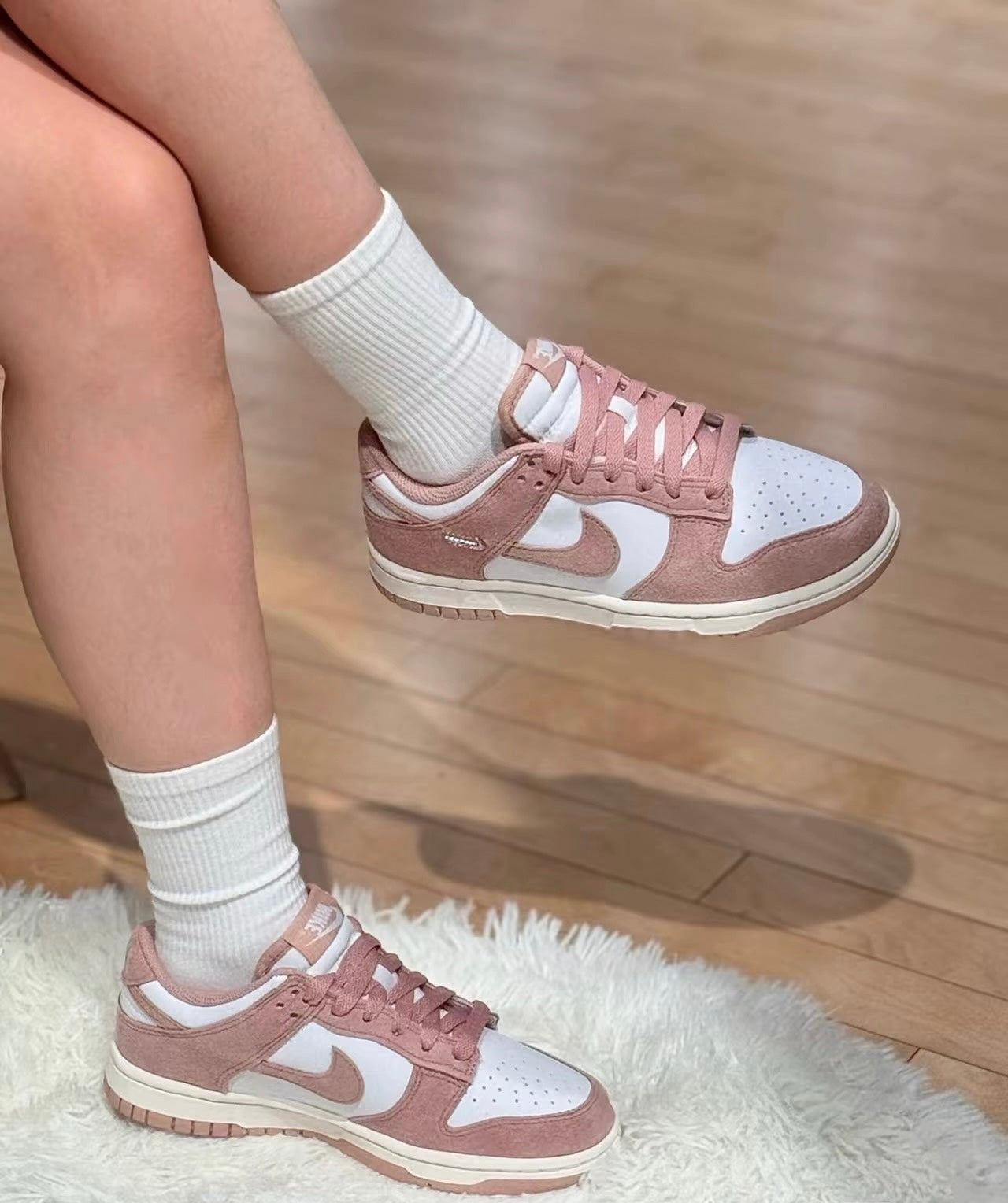 Nike Dunk Low 玫瑰粉 (IB4417-102)