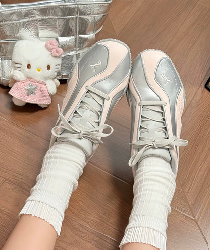 Puma Bella V2 Leather 粉銀 (404043-03)