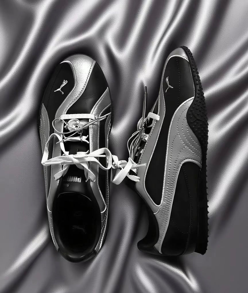 Puma Bella V2 Leather 銀黑 (404043-01)