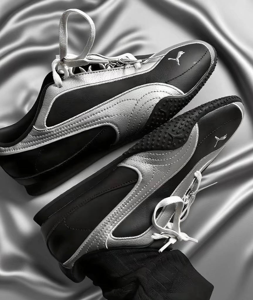 Puma Bella V2 Leather 銀黑 (404043-01)