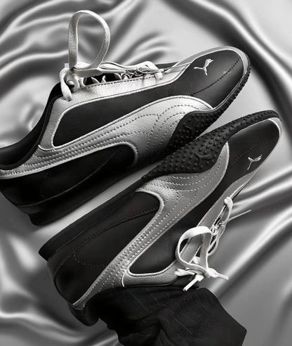 Puma Bella V2 Leather 銀黑 (404043-01)