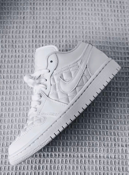 Nike Air Jordan Low Quilted Triple White (DB6480-100)
