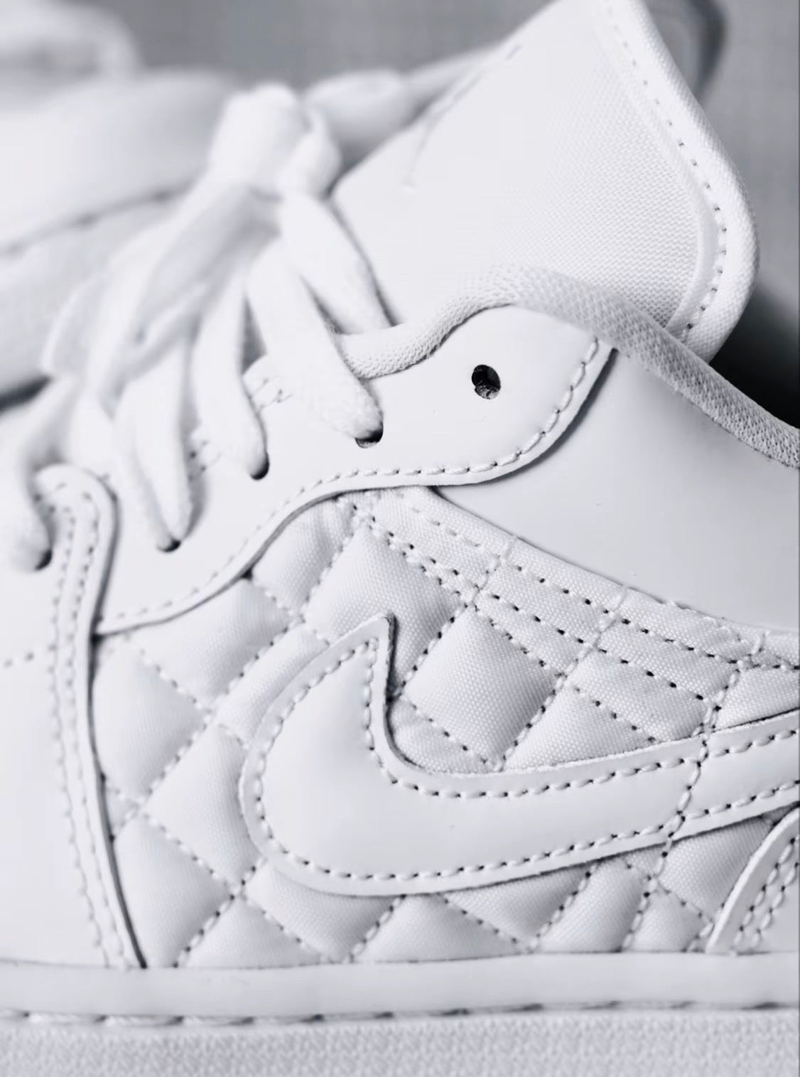 Nike Air Jordan Low Quilted Triple White (DB6480-100)