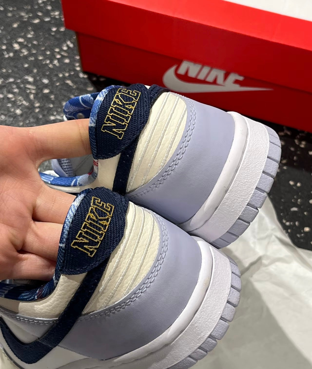 Nike Dunk Low GS Just Do It 米藍 (IH7343-141)