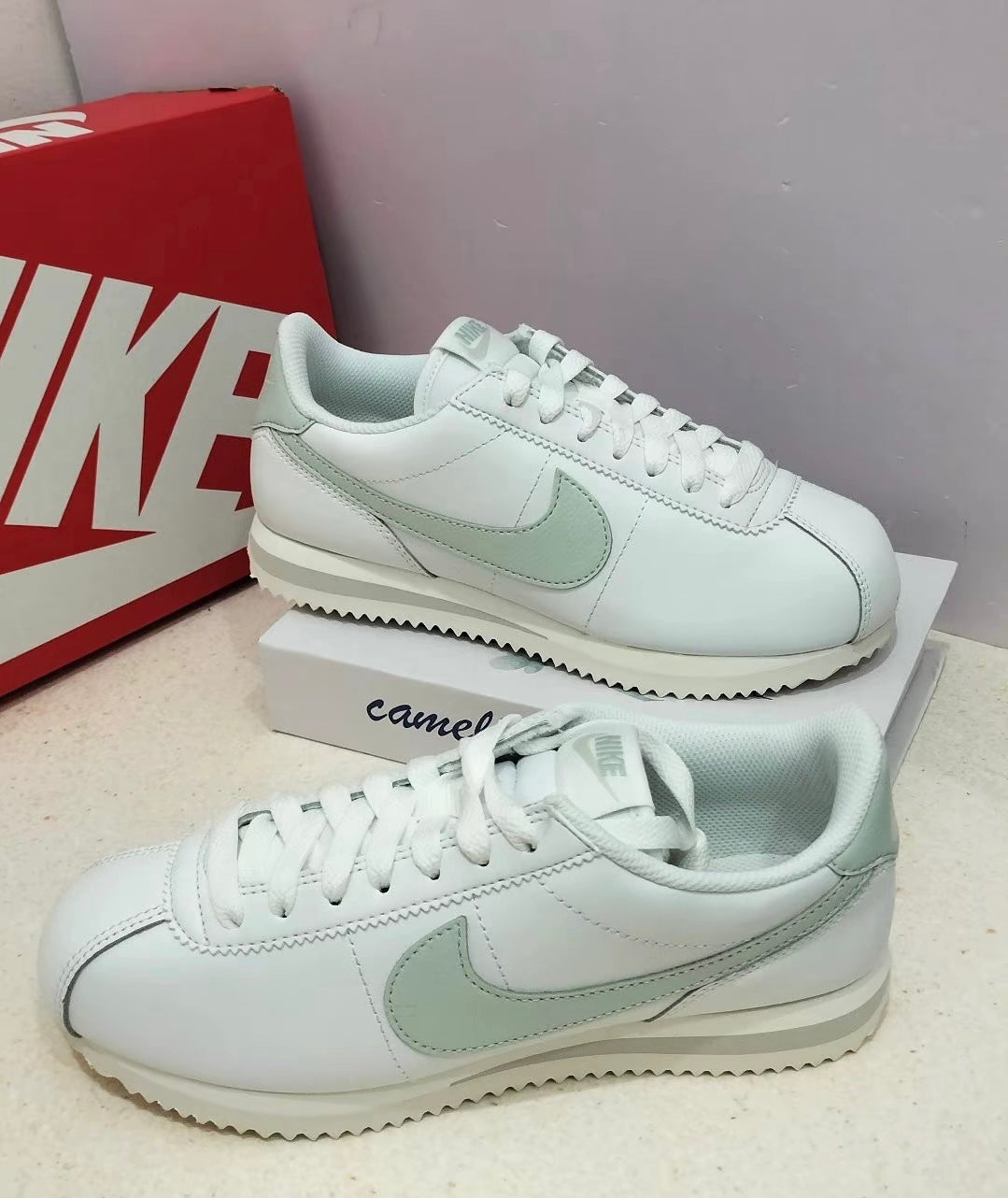 Nike Cortez Leather 白綠 (DN1791-106)