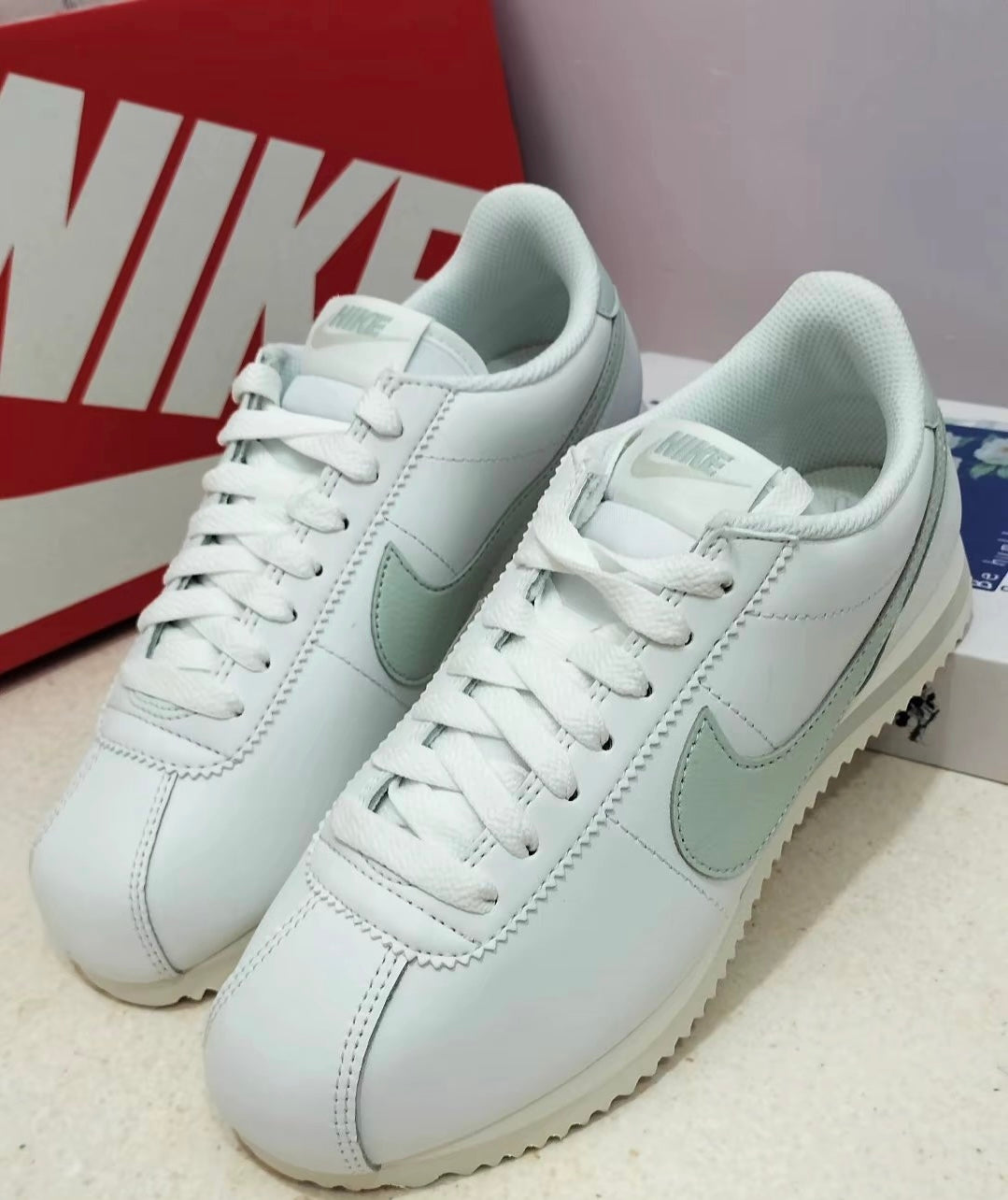 Nike Cortez Leather 白綠 (DN1791-106)
