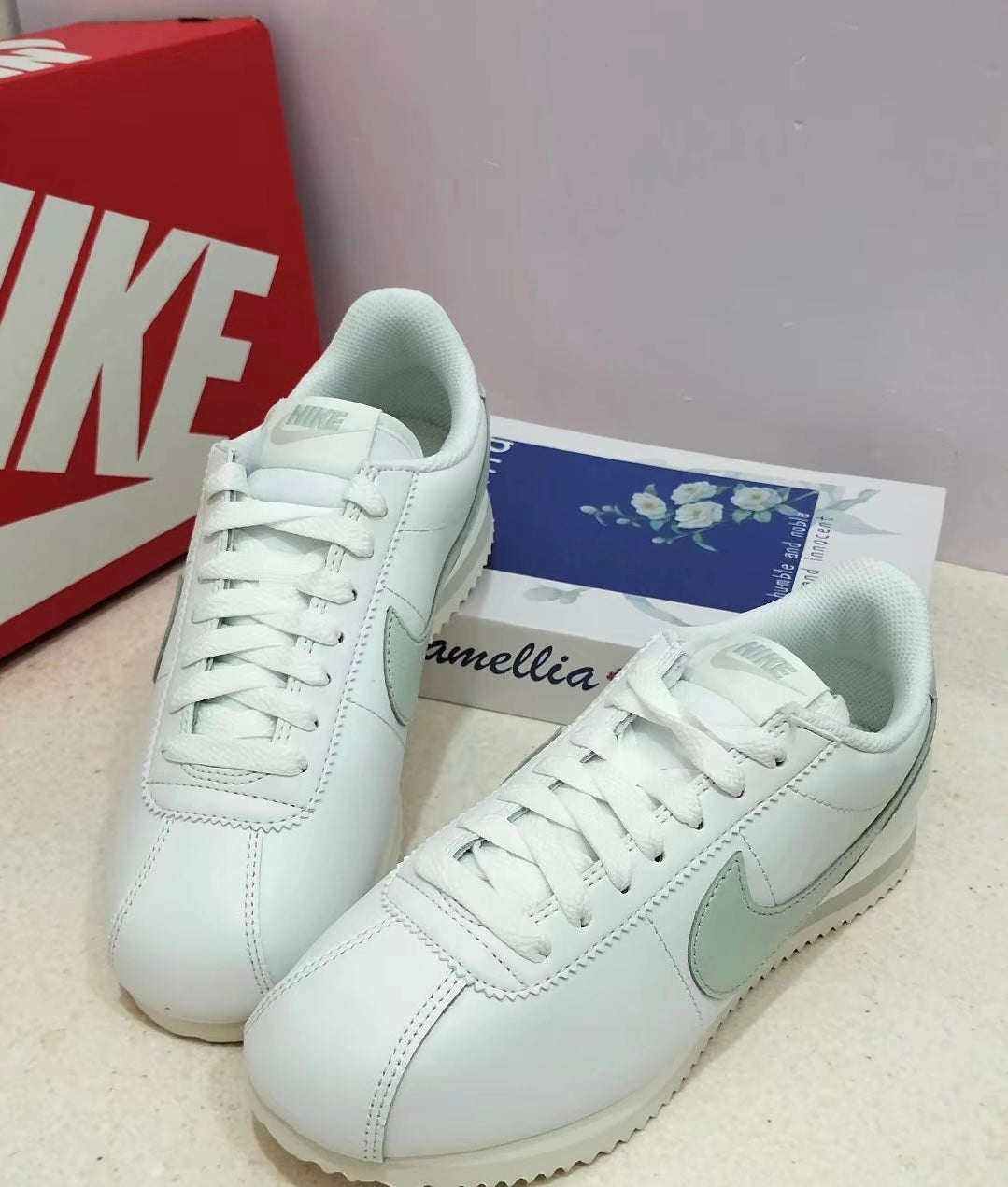 Nike Cortez Leather 白綠 (DN1791-106)
