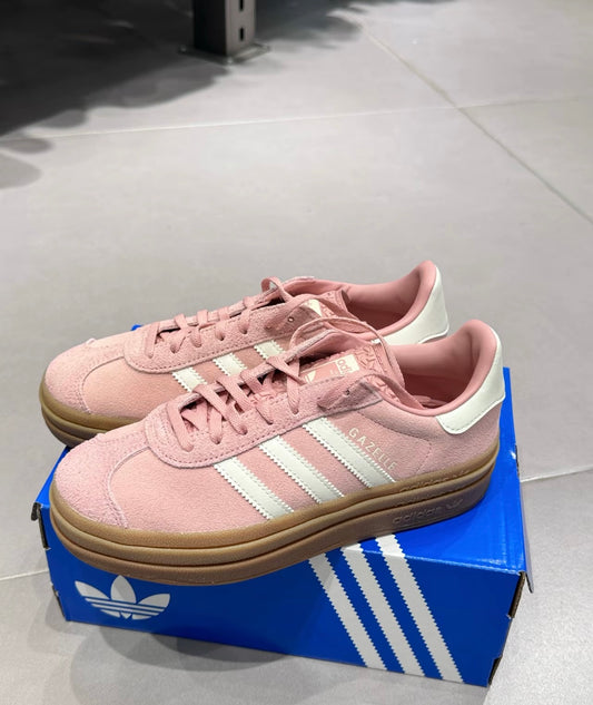 Adidas Originals Gazelle Bold PU 白粉 (JS3903)