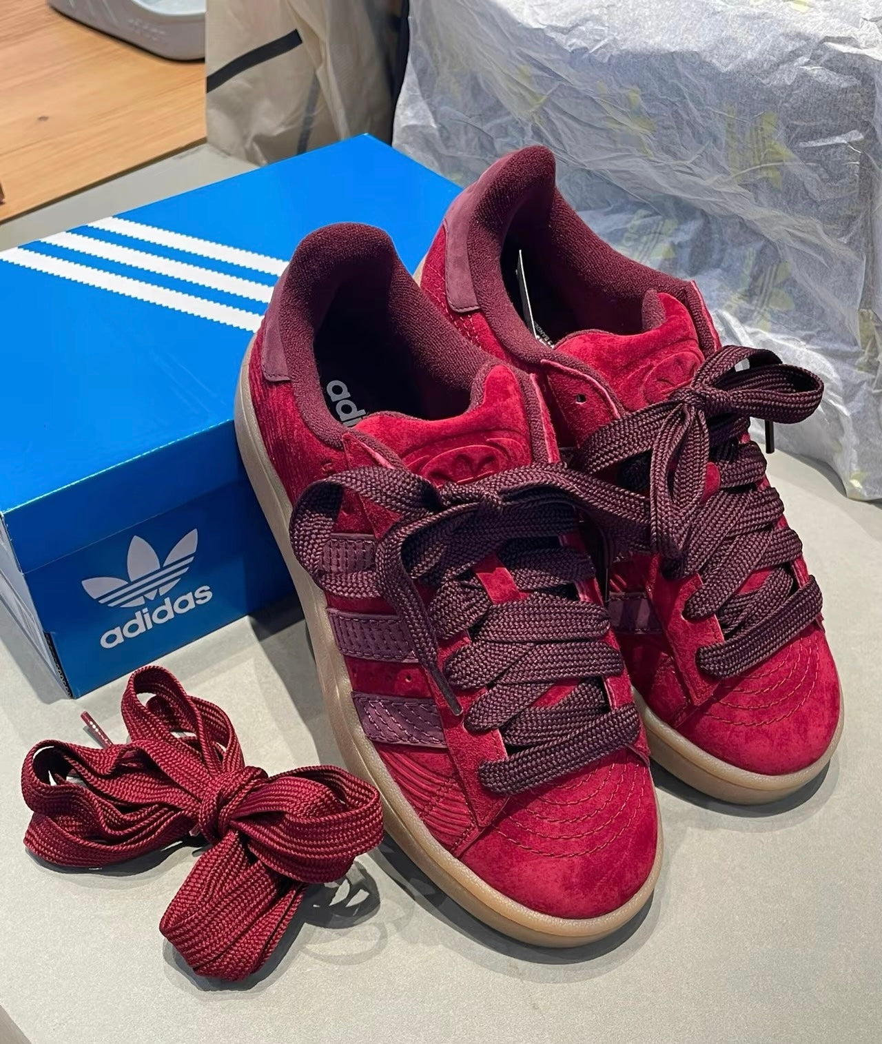 Adidas Originals CAMPUS 00s 暗紅色 (IF4335)