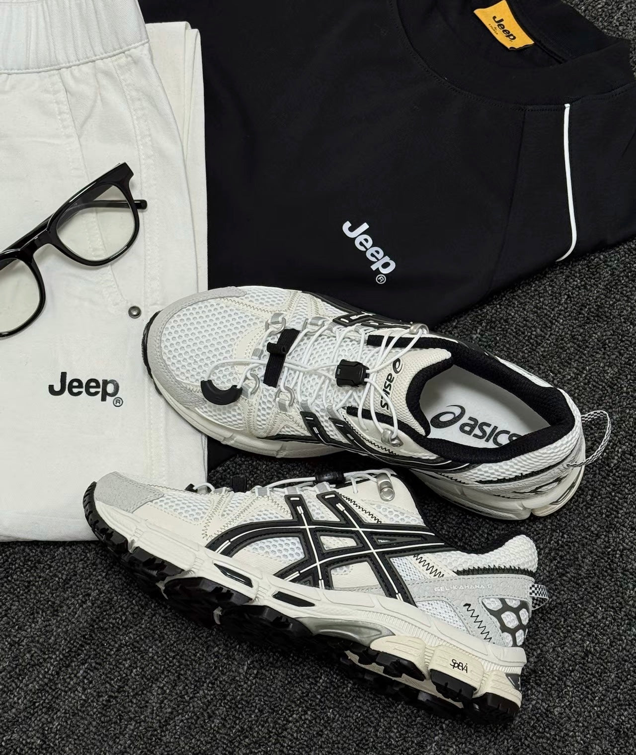 Asics Gel-kahana 8 FL 白黑 (1012B892-101)