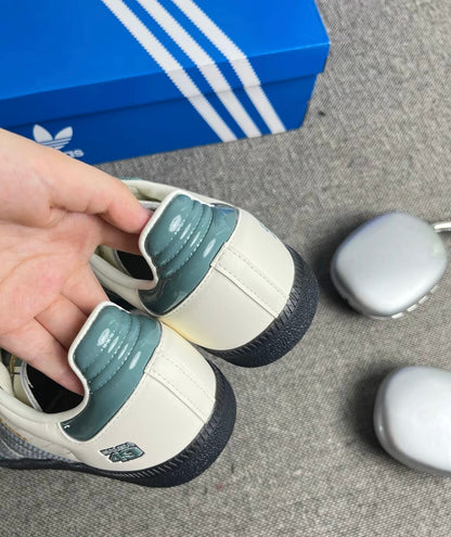 Adidas Originals Samba 白綠漆皮 (JP9222)