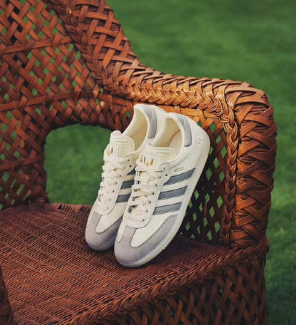 Lionel Messi x Adidas Samba 米白灰 (JQ0266)