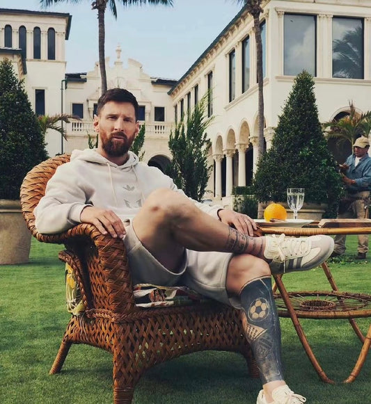 Lionel Messi x Adidas Samba 米白灰 (JQ0266)