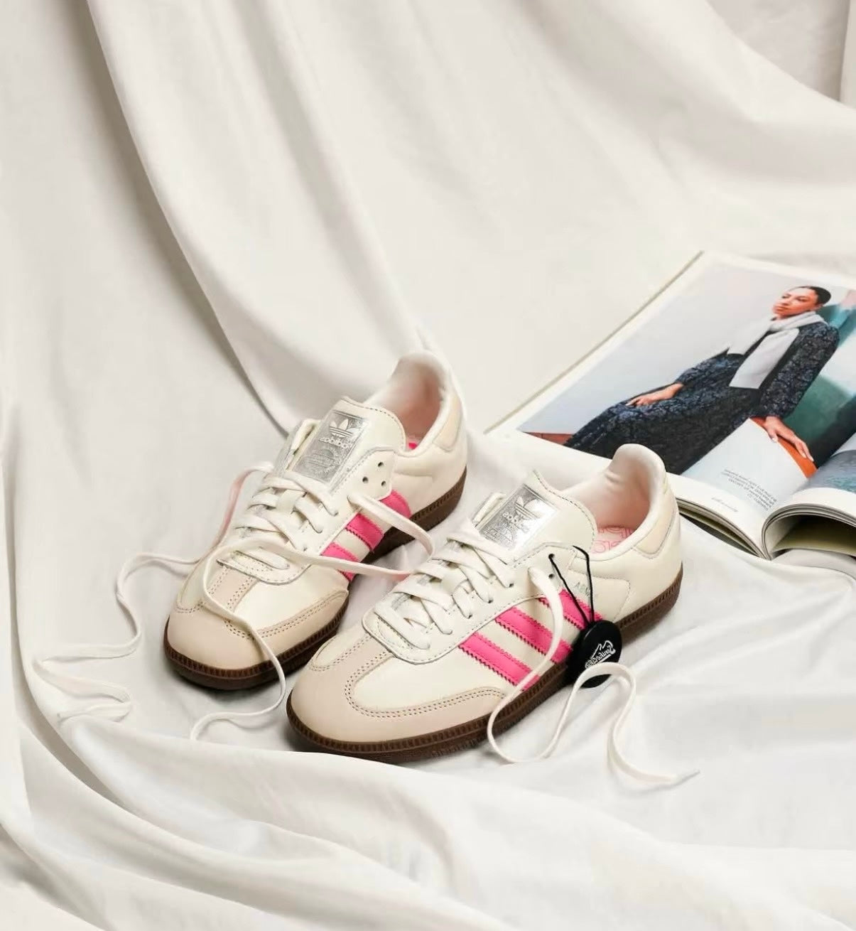 Adidas Originals Samba 白粉 (IG1962)