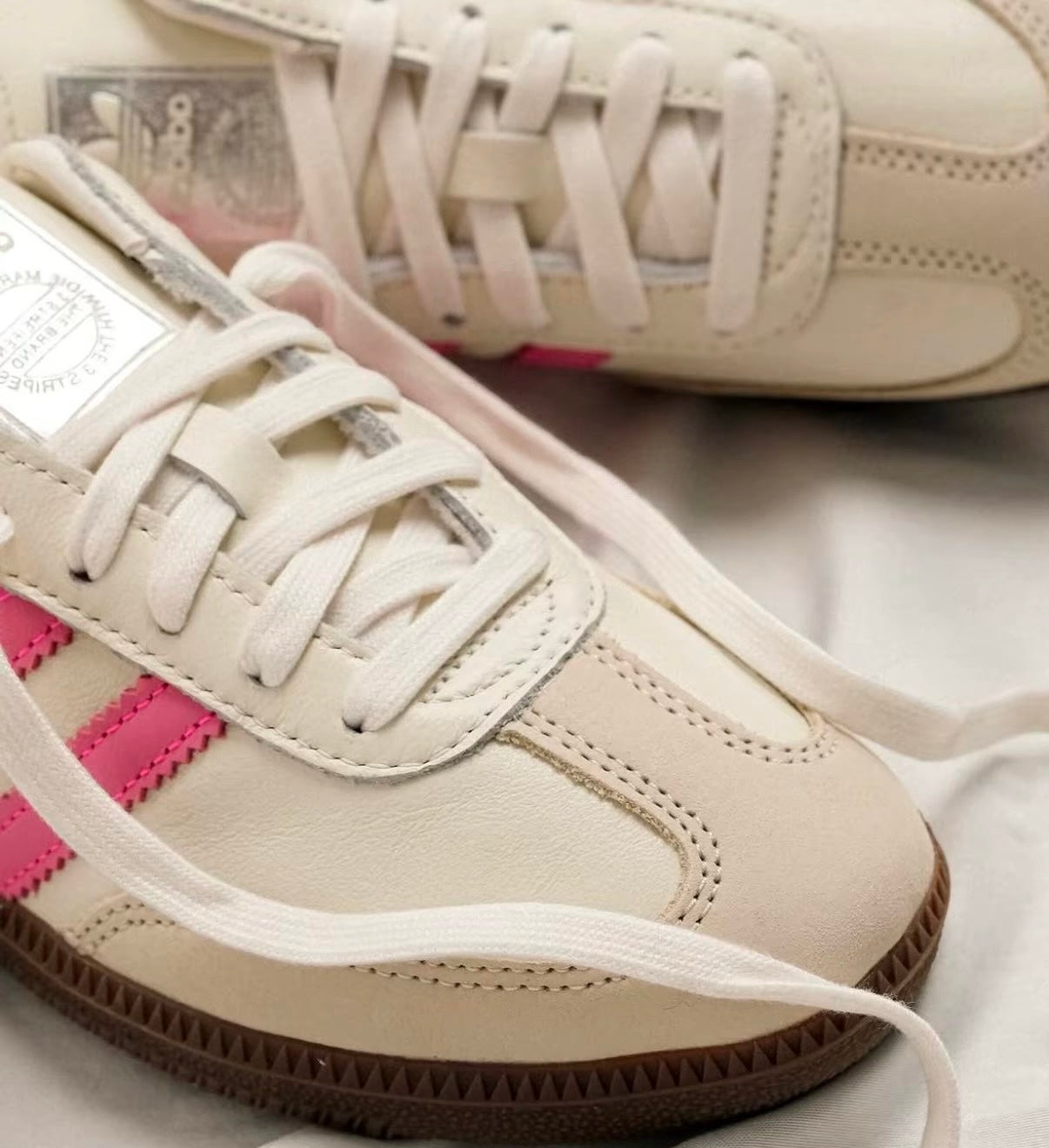 Adidas Originals Samba 白粉 (IG1962)