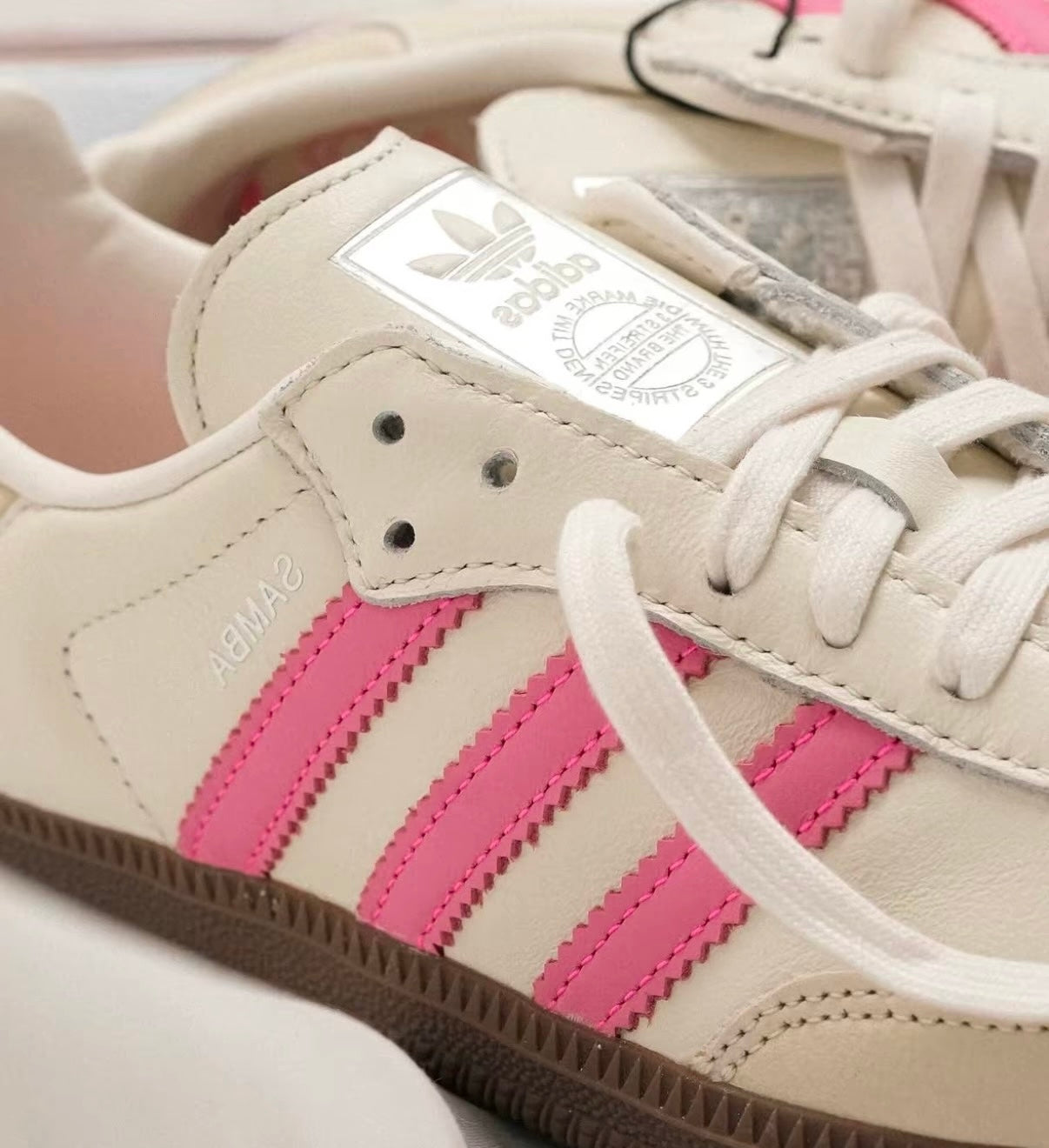 Adidas Originals Samba 白粉 (IG1962)