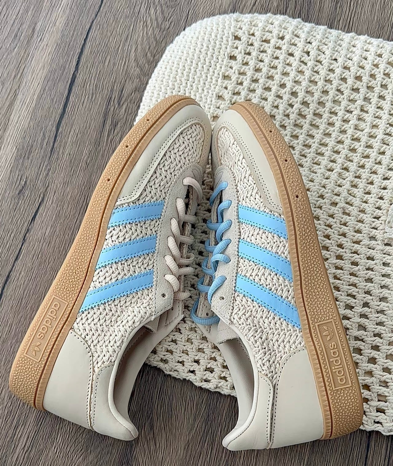 Adidas Originals Handball Spezial 編織米藍 (JQ8410)