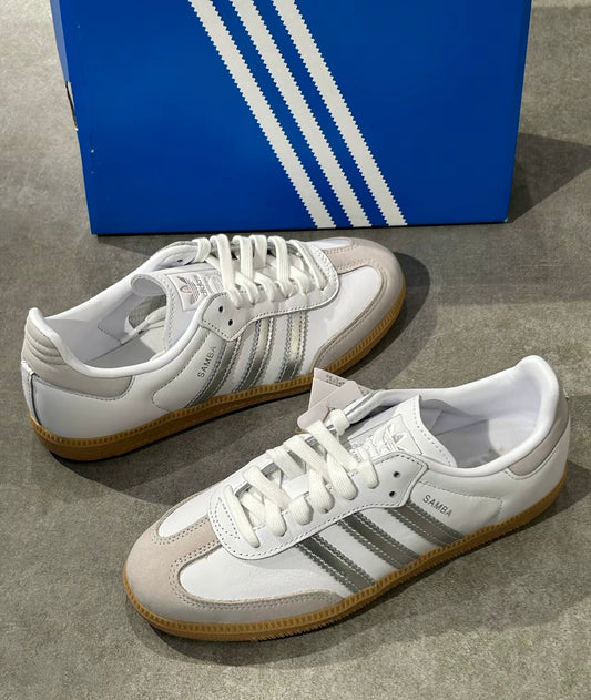Adidas Originals Samba White Silver Metallic (JI2725)