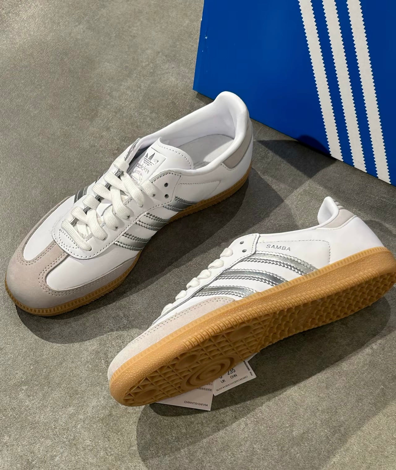 Adidas Originals Samba White Silver Metallic (JI2725)