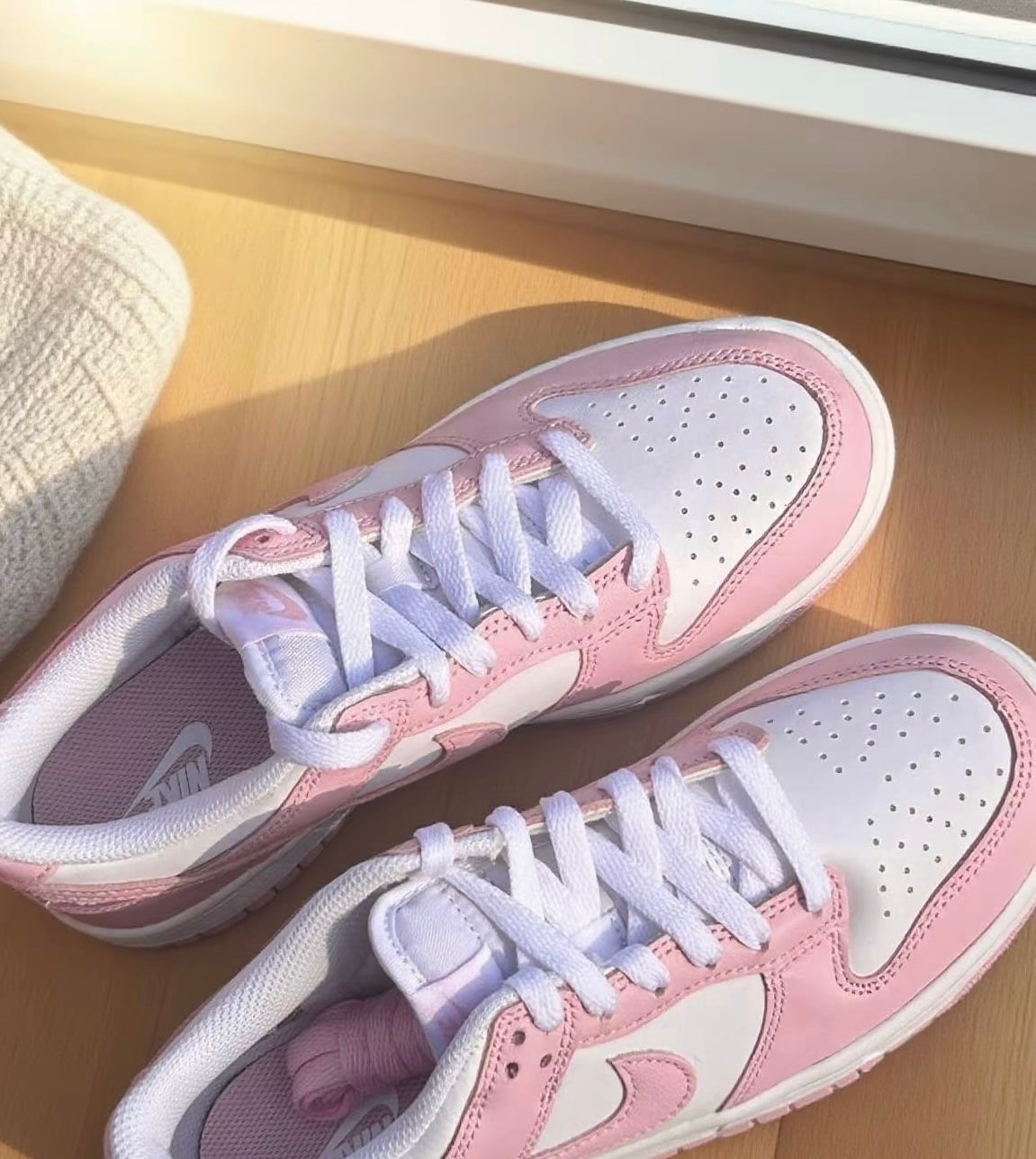 Nike Dunk Low Junior GS 粉白 (FB9109-125)