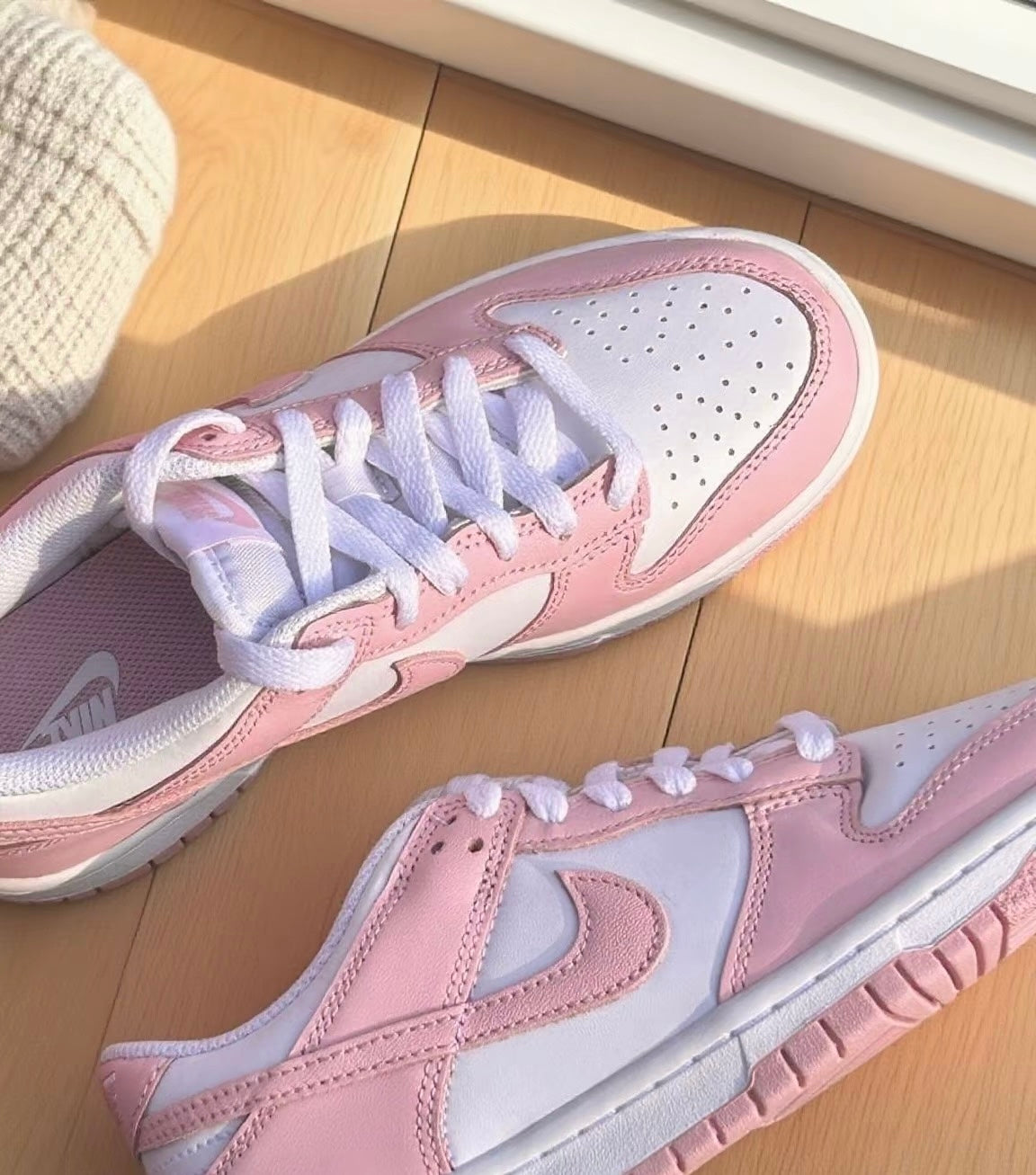 Nike Dunk Low Junior GS 粉白 (FB9109-125)