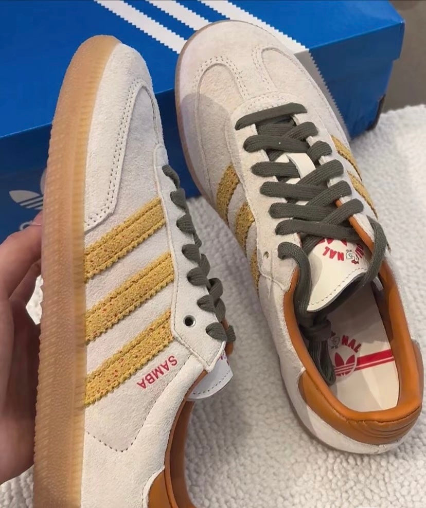 Adidas Originals Samba OG 雞排棕黃 (CU9225-102)
