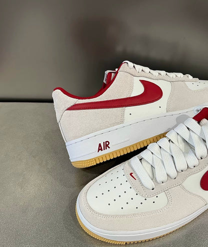 Nike Air Force 麂皮灰紅 (IB6388-101)