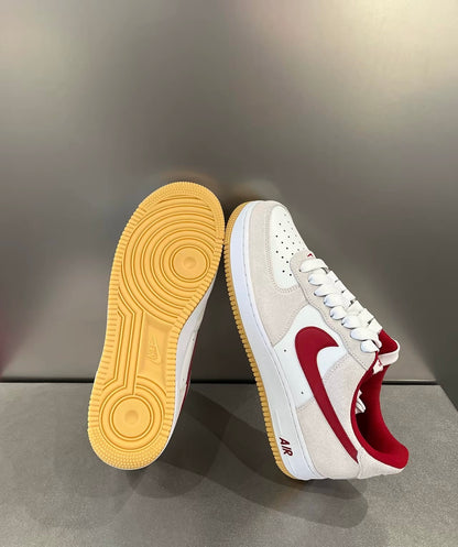 Nike Air Force 麂皮灰紅 (IB6388-101)