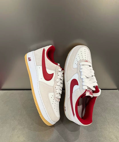 Nike Air Force 麂皮灰紅 (IB6388-101)