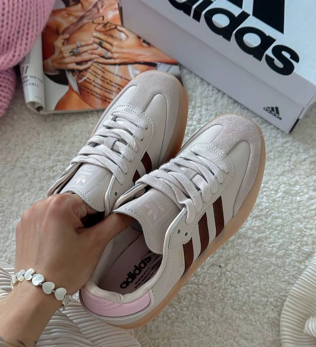 Adidas Originals Samba 啡粉 (ID3737)