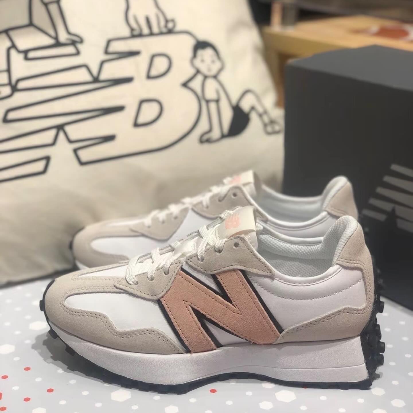 New Balance 327 White Pink Haze (WS327LR)