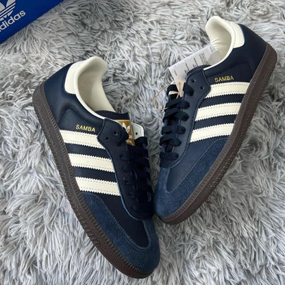 Adidas Originasls Samba 奶油午夜藍 (ID2056)