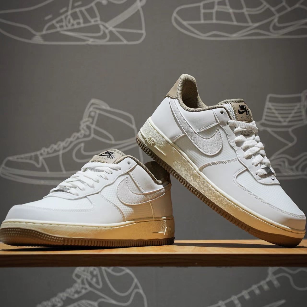 NIKE Air Force 奶油卡其 (FZ5225-100)