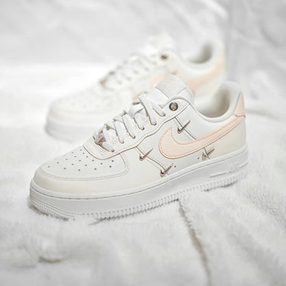 Nike Air Force 1 07 LX - Rose Gold Swooshes (FV8110–181)