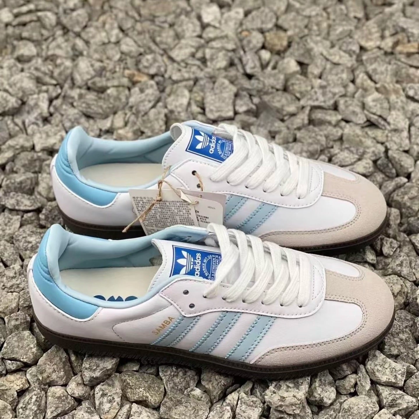 Adidas Samba OG - White Sky Blue (JI2003)