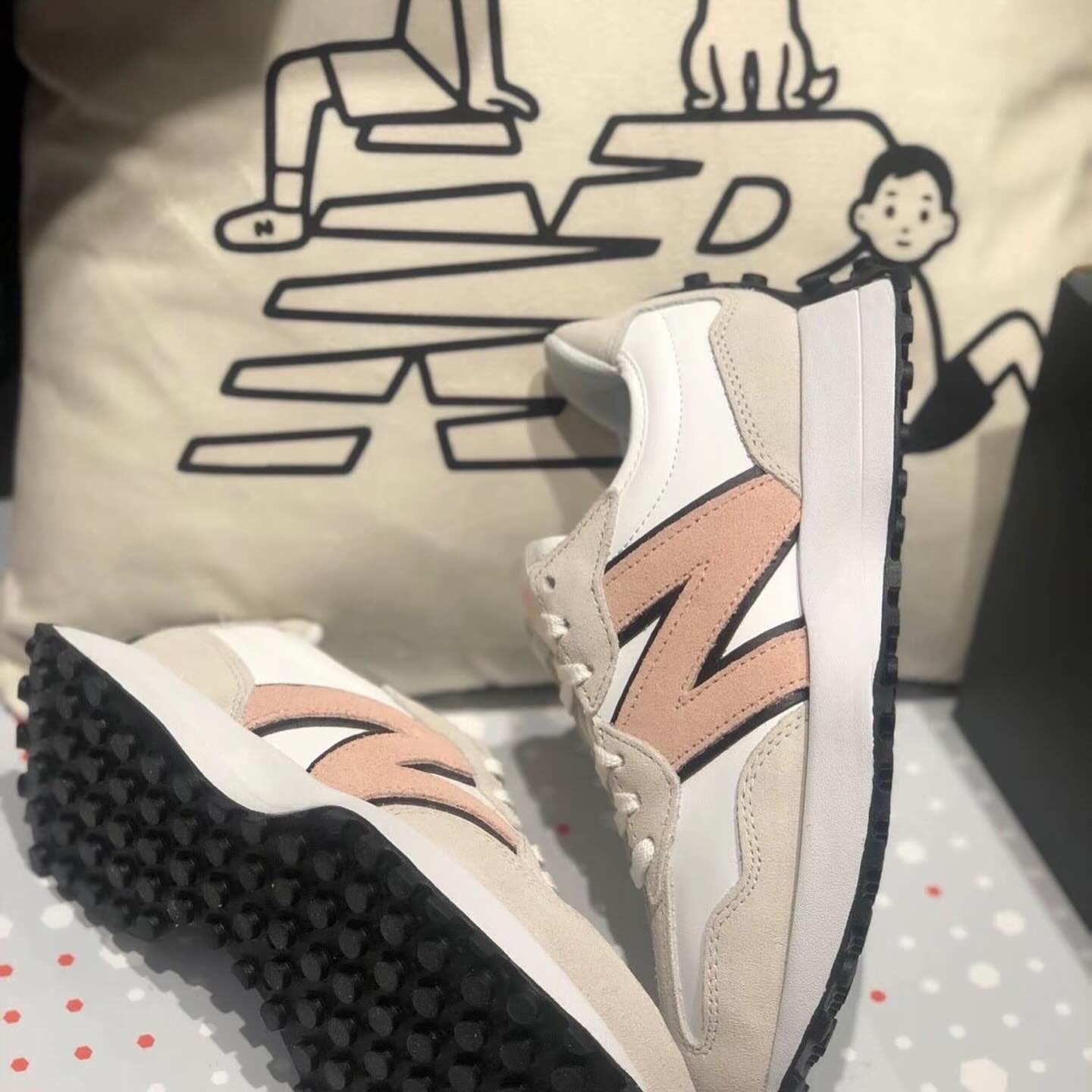 New Balance 327 White Pink Haze (WS327LR)