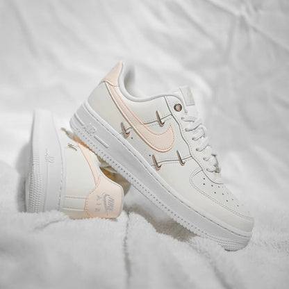 Nike Air Force 1 07 LX - Rose Gold Swooshes (FV8110–181)