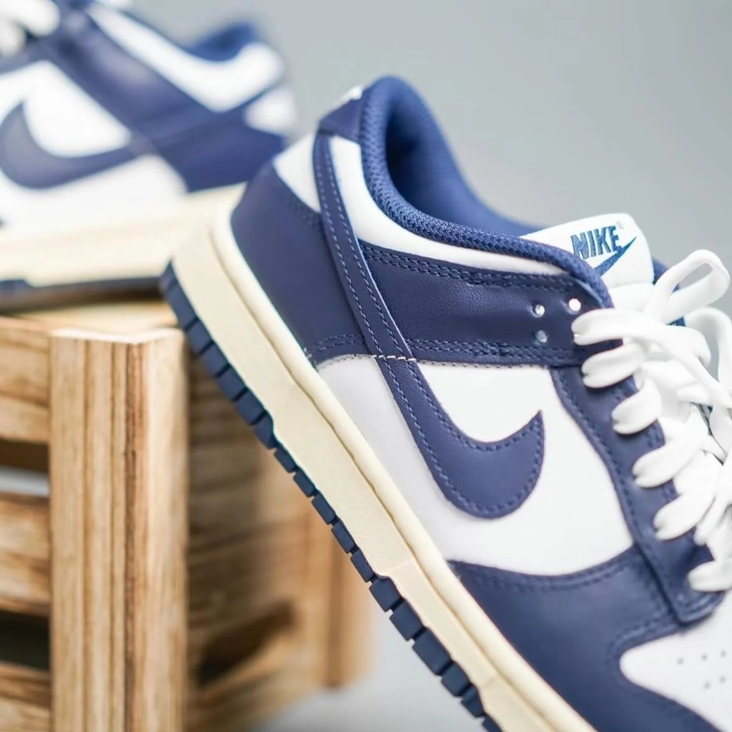 Nike Dunk Low Midnight Navy & White (DD1503-115)
