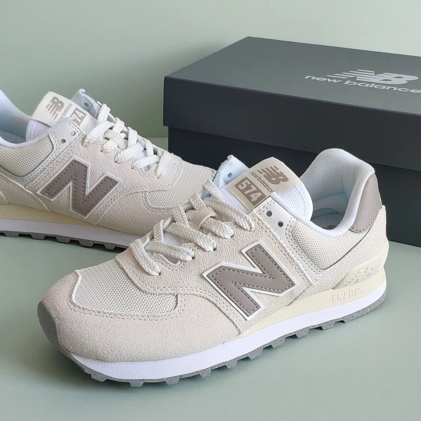 NEW BALANCE 574 奶杏灰 (U574ESC)