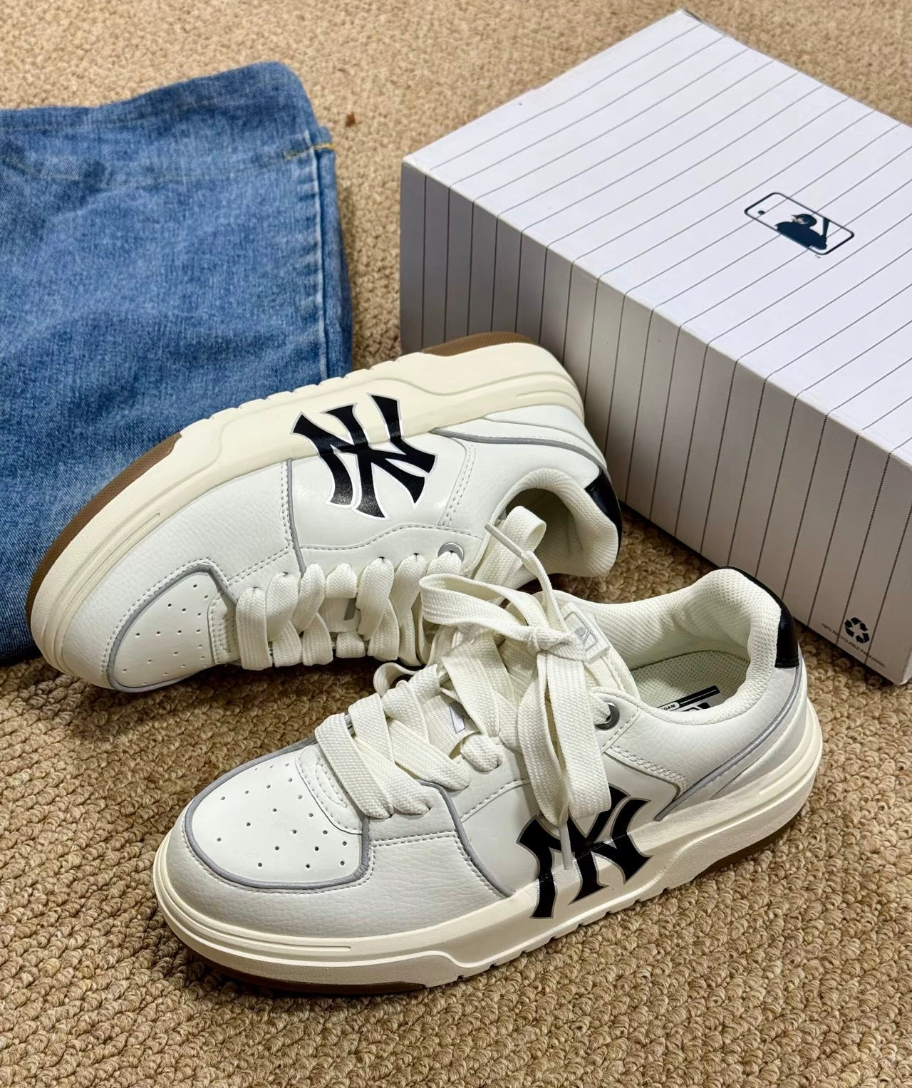 MLB Chunky Liner 象牙白 (3ASXCA12N-50IVS)